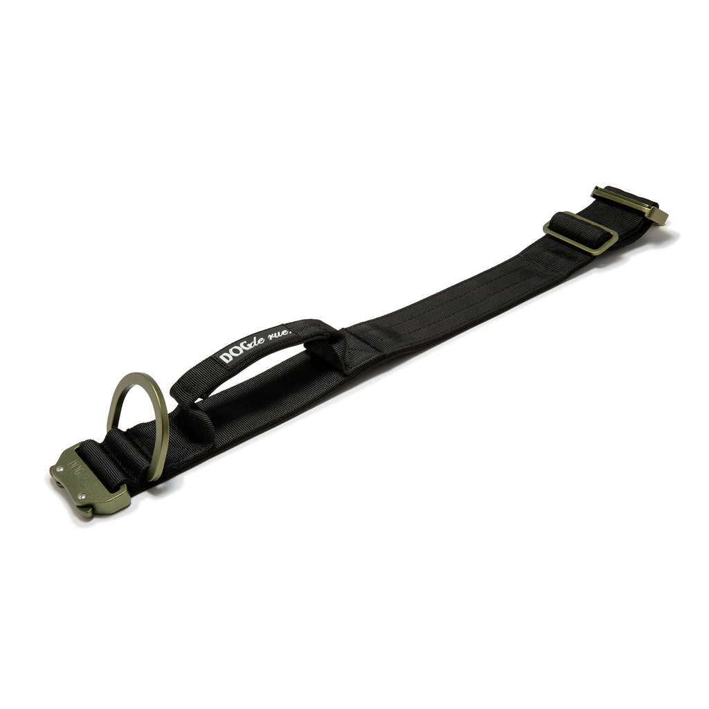 collier tactique 5cm dogderue signature army green ouvert