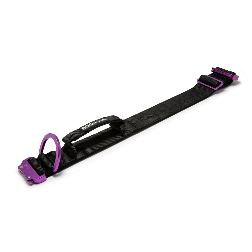 collier tactique 5cm dogderue signature magic purple ouvert