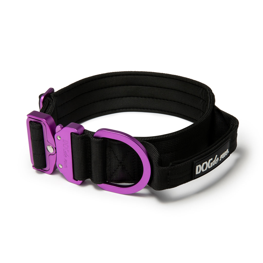 collier tactique 5cm dogderue signature magic purple