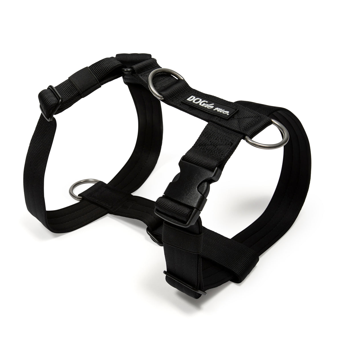 Harnais Anti - Traction - Élite Noir - Dog De Rue