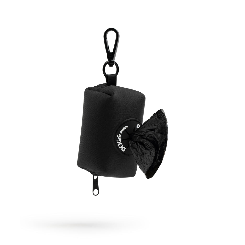 porte sacs dejections noir profil